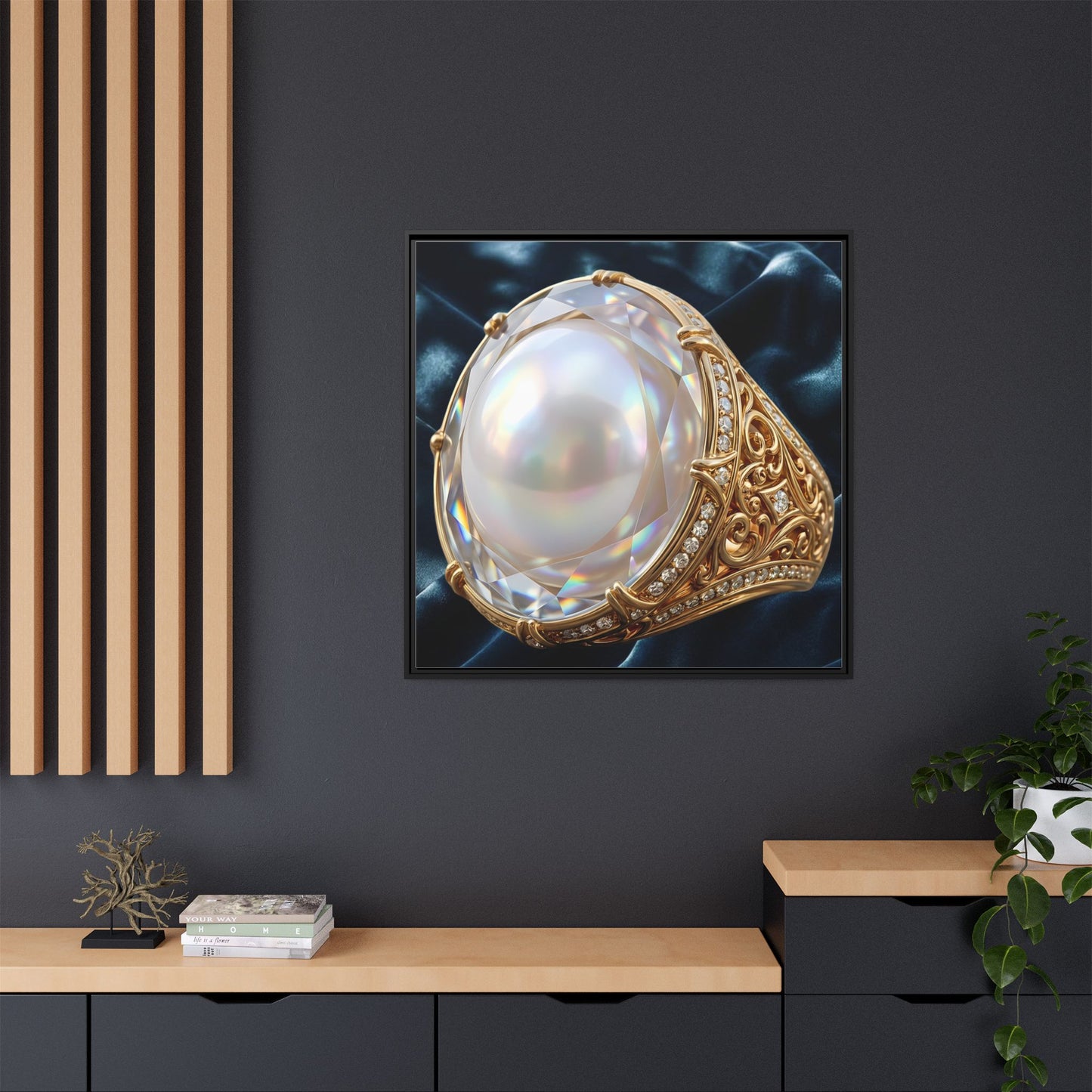 Luminous Pearl Ring Canvas