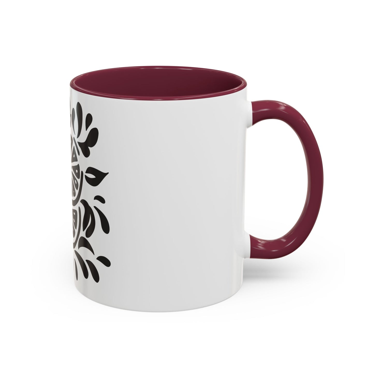 Monochrome Citrus Accent Mug