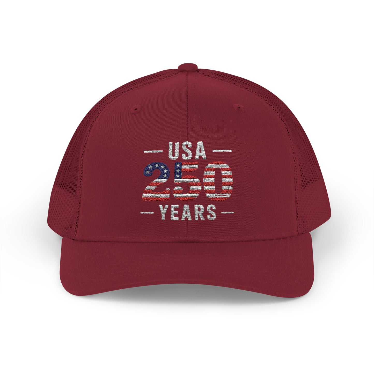 USA 250 Years Patriotic Trucker Cap