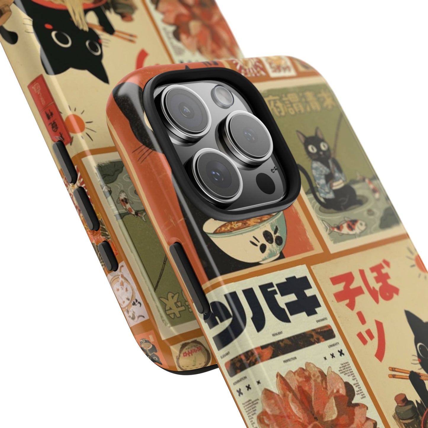 Retro Cat Collage Apple Phone Case