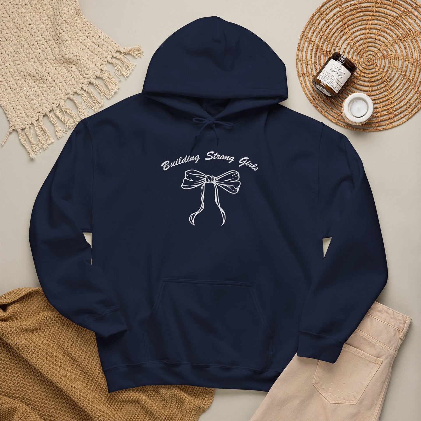 Building Strong Girls Ribbon Hoodie