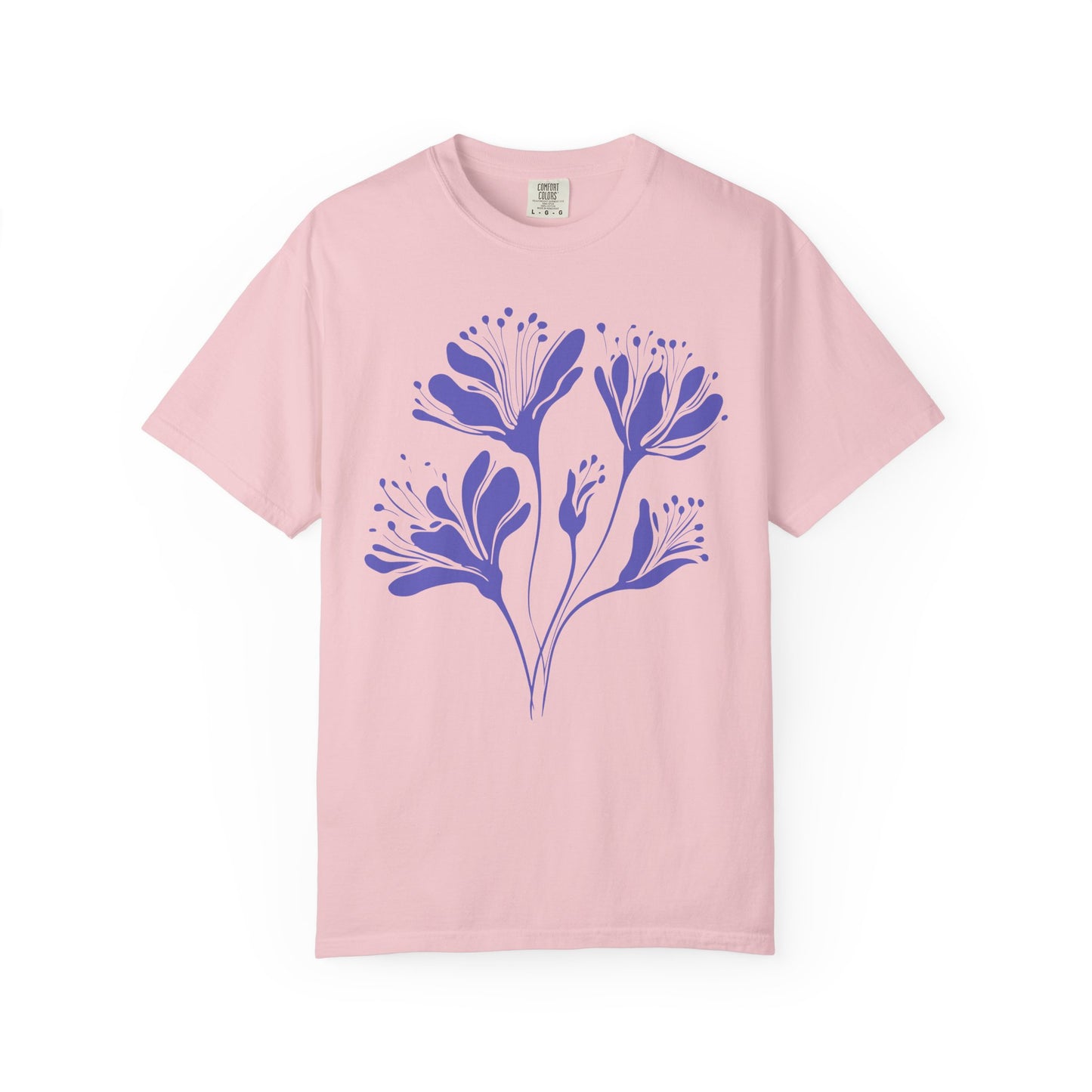 Purple Floral Graphic T-Shirt