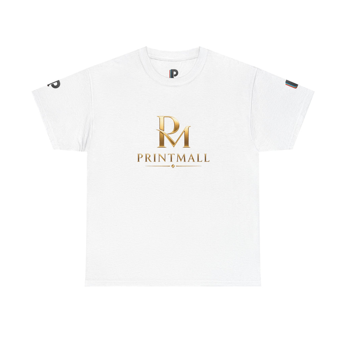 Gold PM Ligature PrintMall Cotton Tee