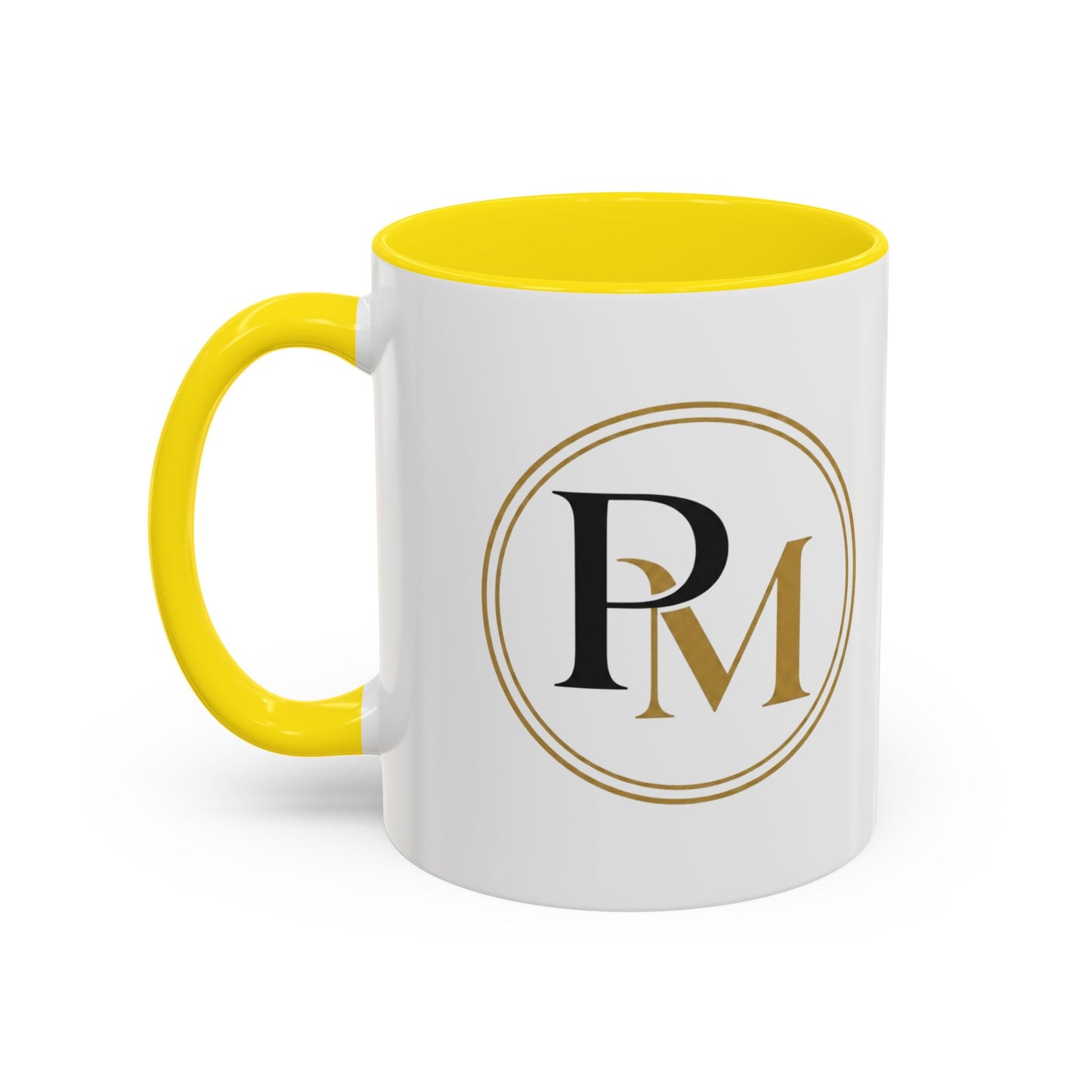 Black Gold PM Initial Accent Mug