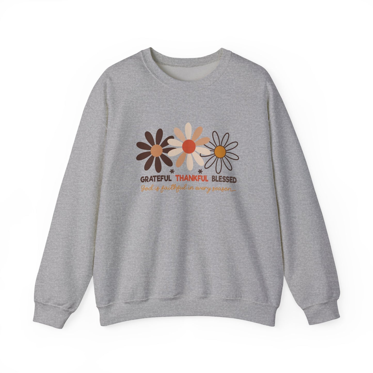 Grateful Thankful Blessed Women's Crewneck Sweatshirt