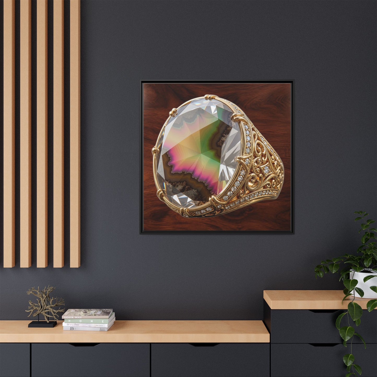 Zultanite Facet Portrait Canvas