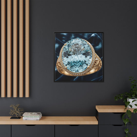 Radiant Aquamarine Ring Canvas