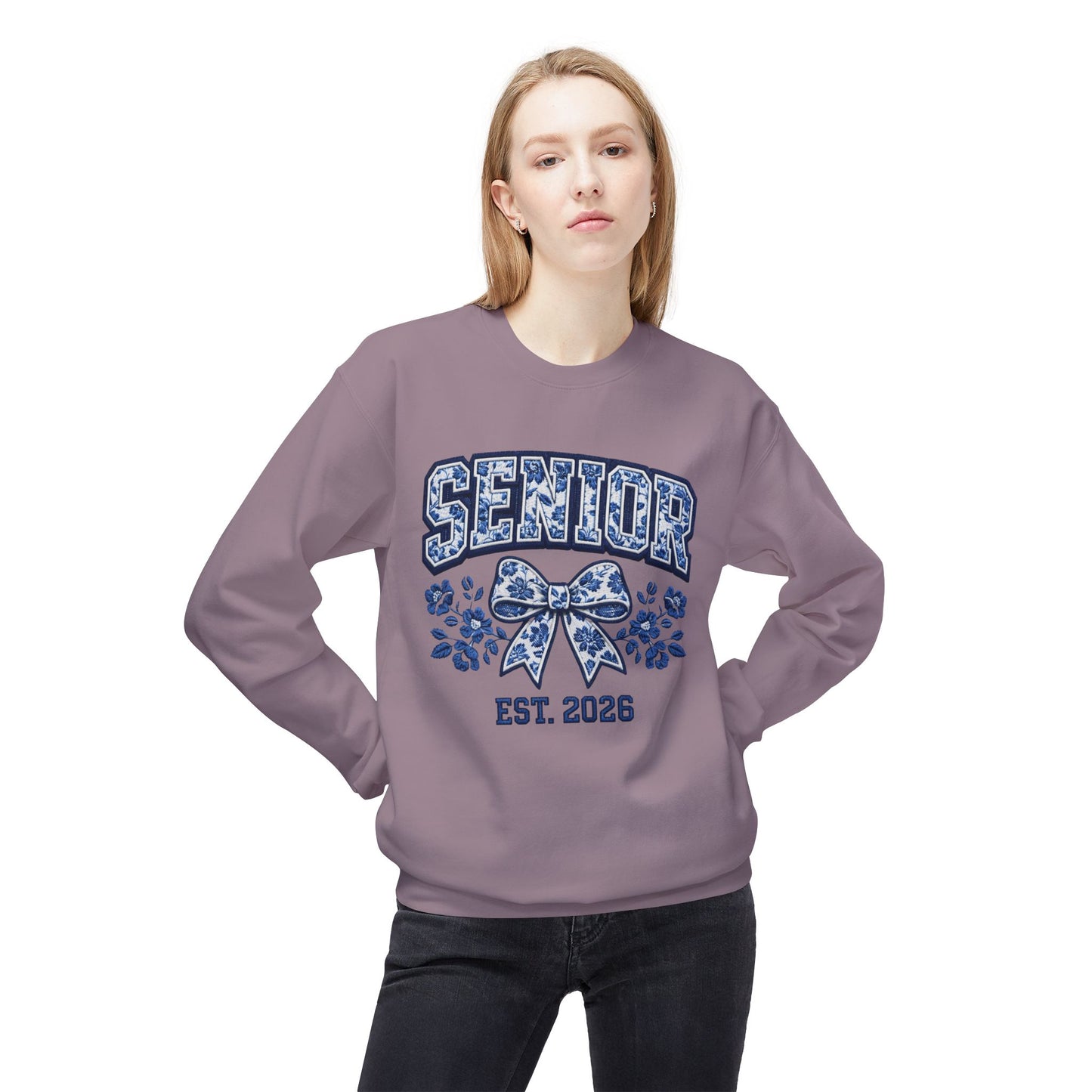 Senior 2026 Graphic Women's Crewneck Sweatshirt