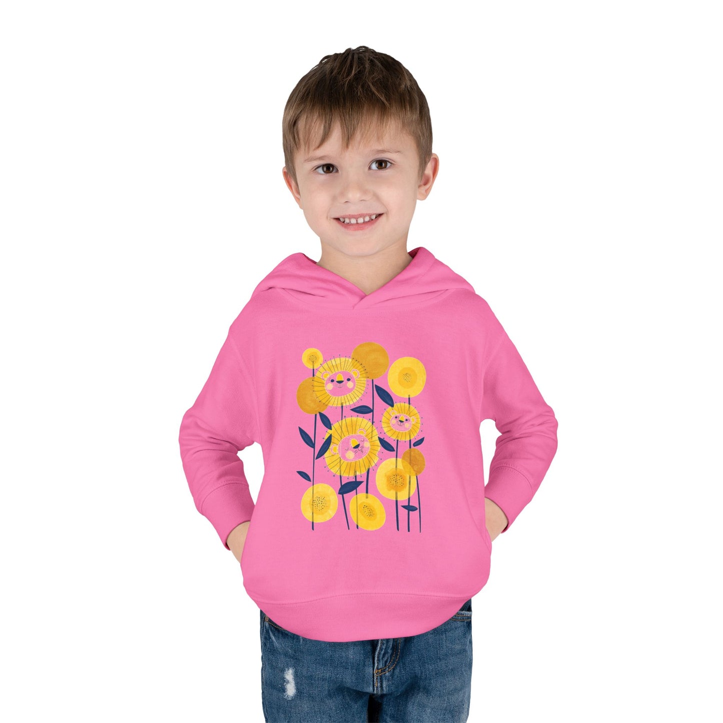 Smiling Flower Garden Toddler Hoodie