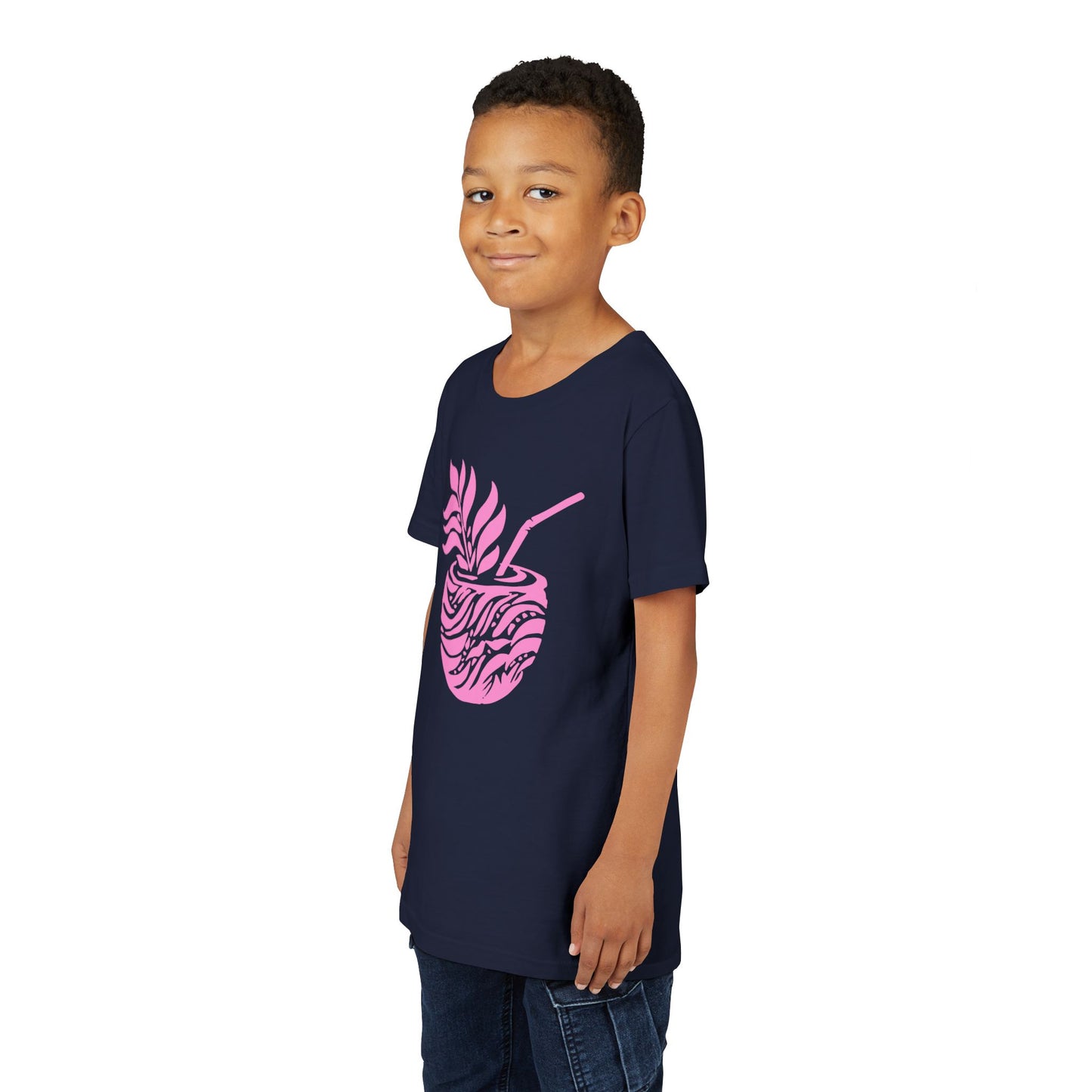 Youth Pink Aloha Drink Tee