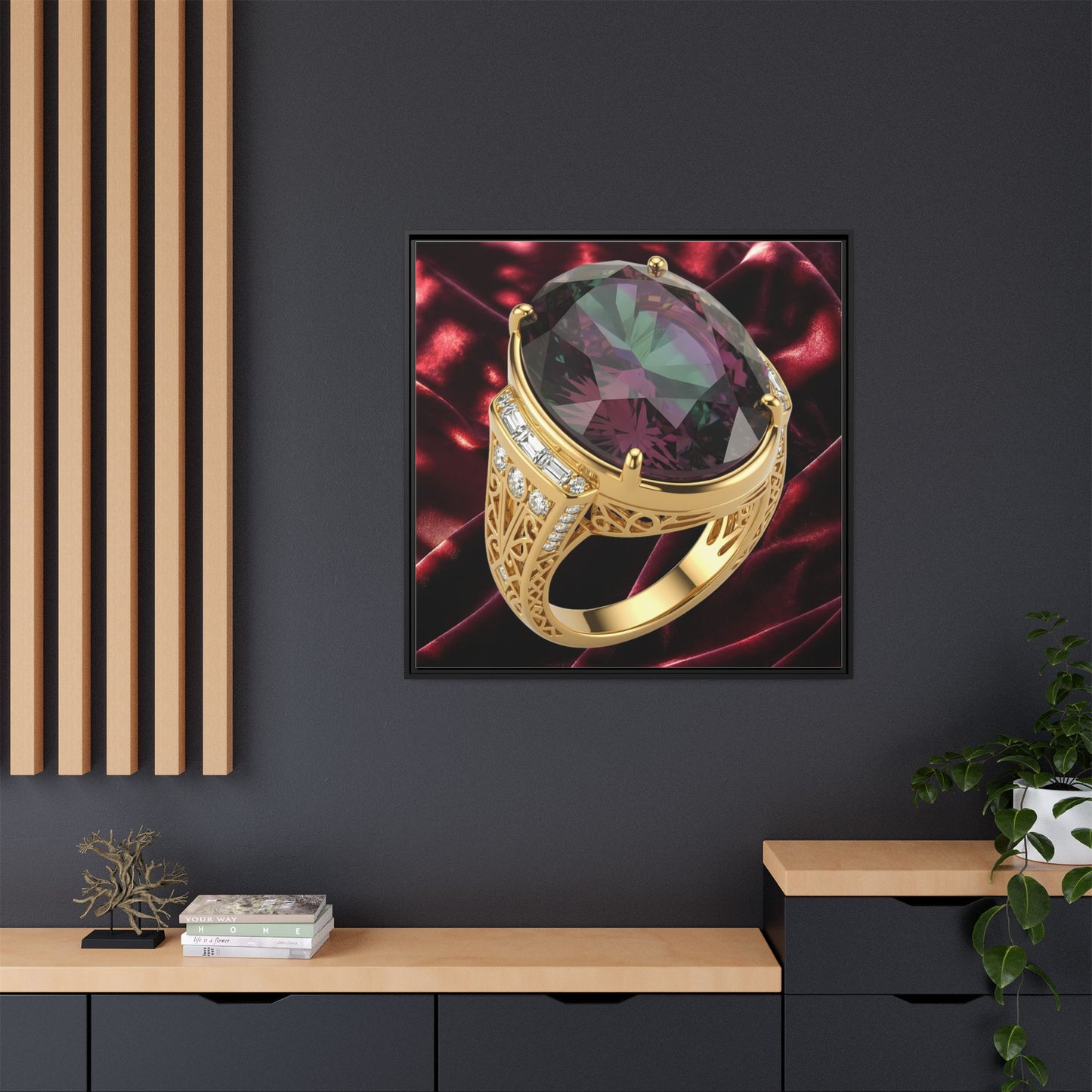 Alexandrite Solitaire Canvas