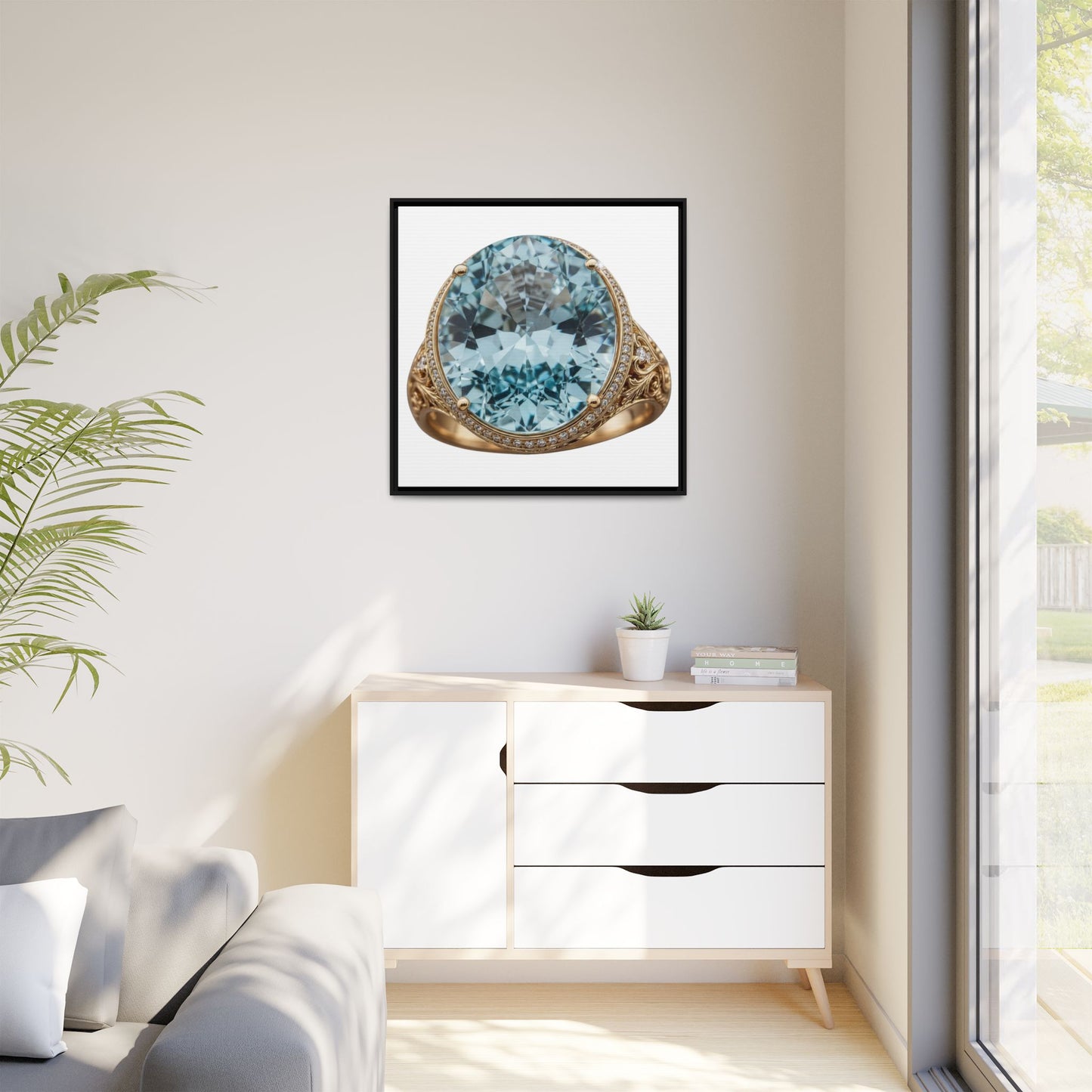 Aquamarine Heirloom Canvas Print
