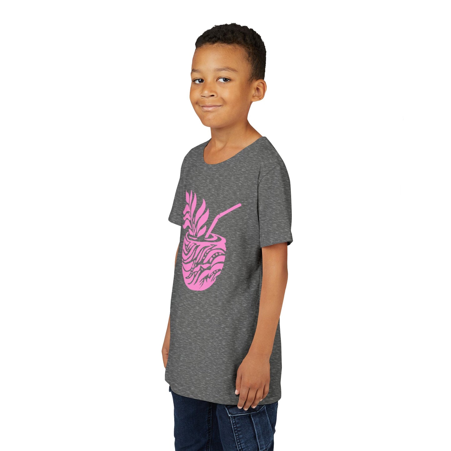 Youth Pink Aloha Drink Tee