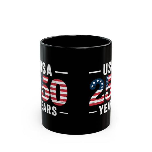 USA 250 Years Patriotic Flag Mug