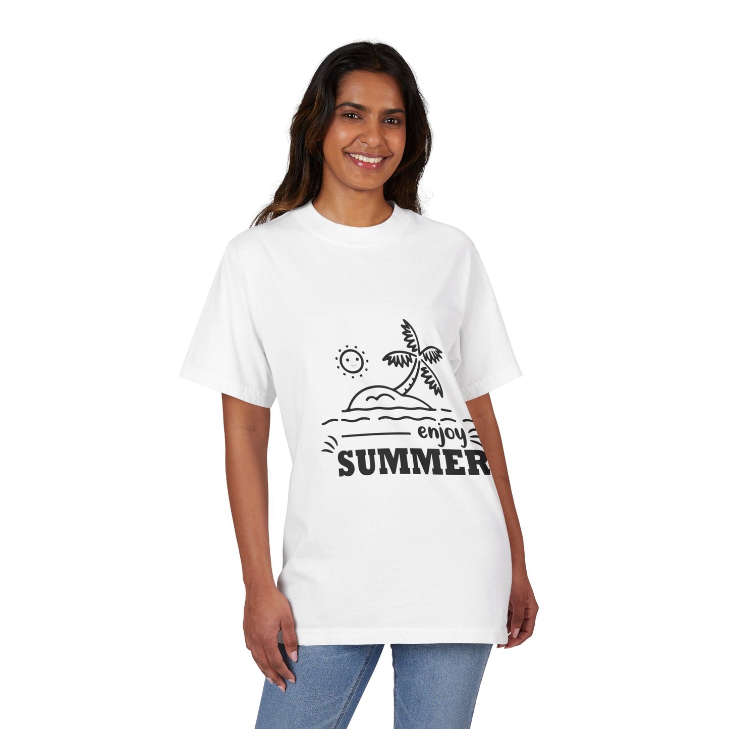 Vintage Summer Drop-Shoulder T-Shirt