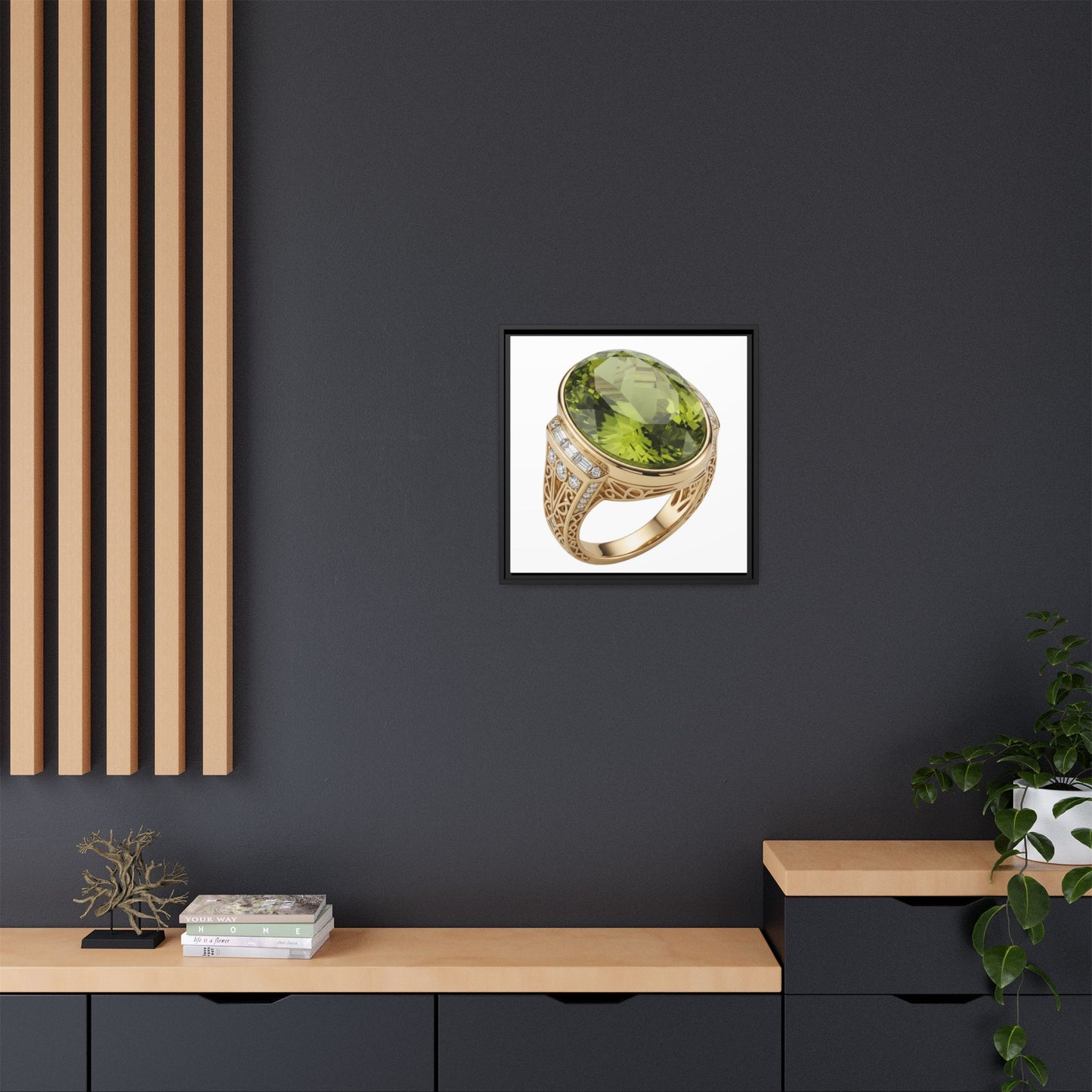 Verdant Oval Peridot Wall Art