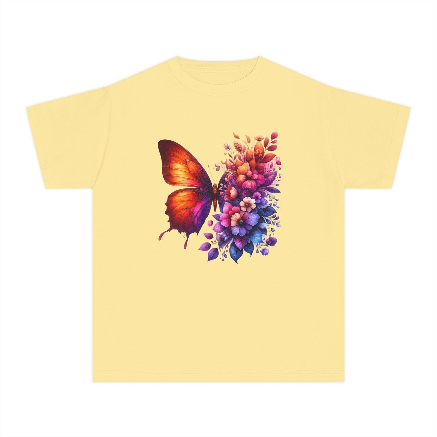 Butterfly Floral Youth T-Shirt