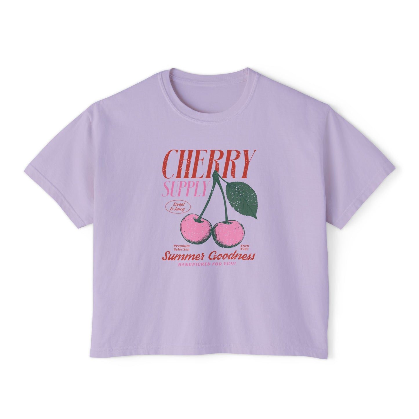 Cherry Graphic Women's Boxy Tee