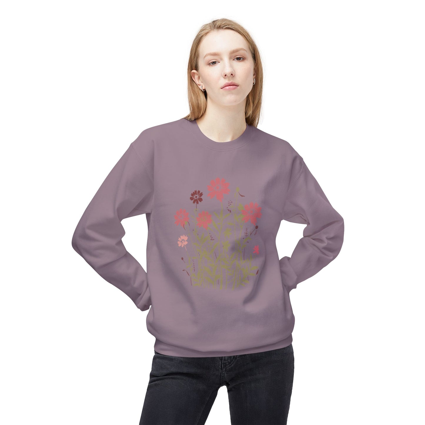 Wildflower Garden Graphic Crewneck Sweatshirt