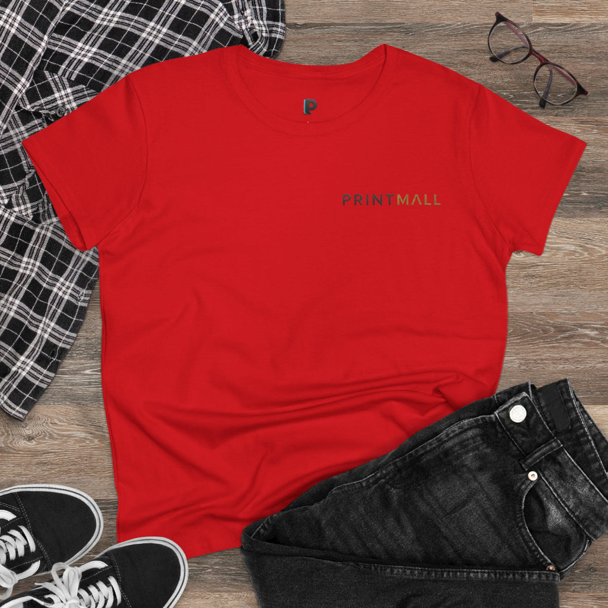 Abstract Chromatic Portrait Back Print Women’s Tee
