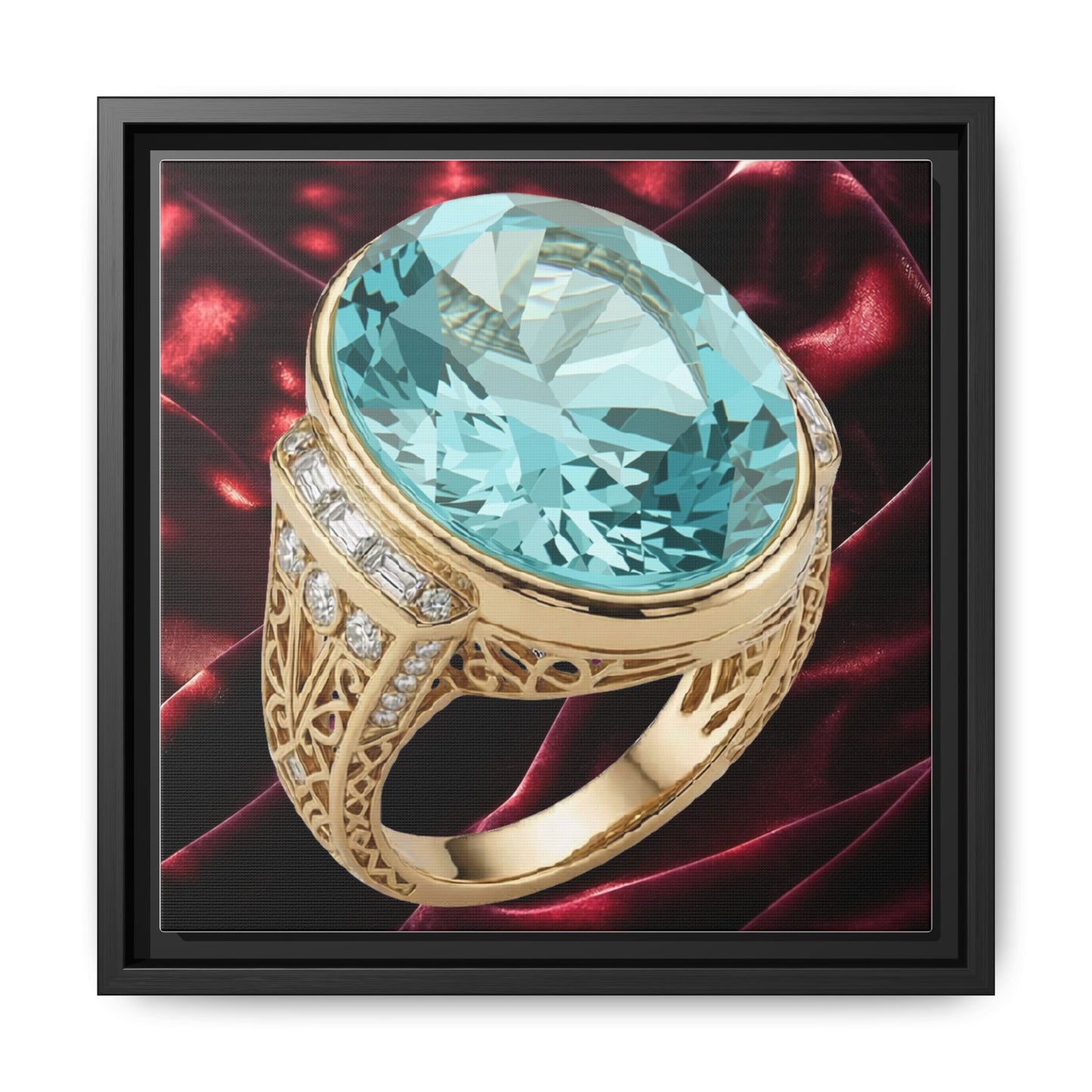 Aquamarine Ring Canvas Art