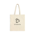 Silver Interlink Sculptural Logo Heavy Canvas Tote Bag