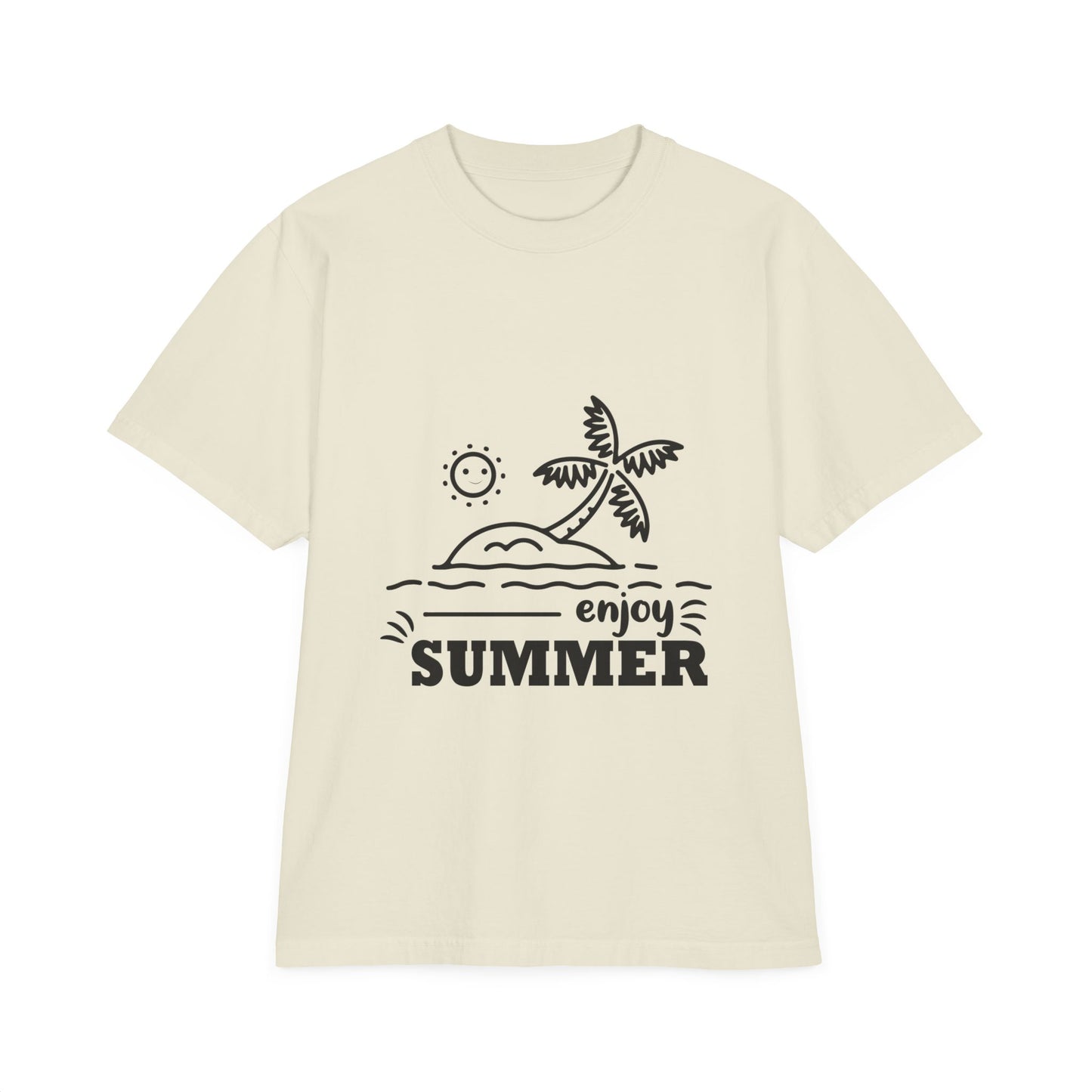 Vintage Summer Drop-Shoulder T-Shirt