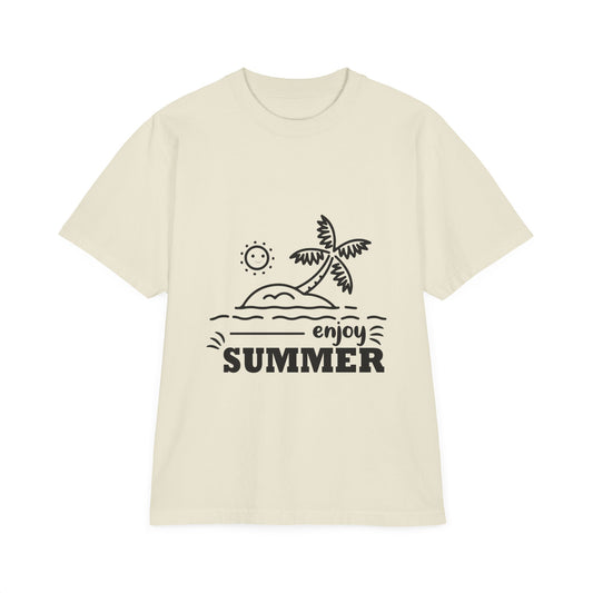 Vintage Summer Drop-Shoulder T-Shirt