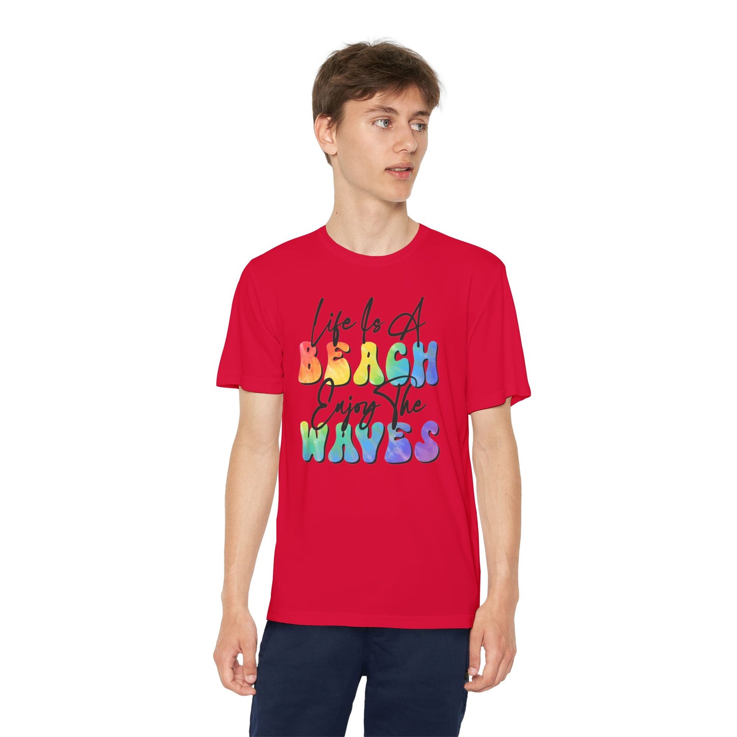 Youth Beach Waves Graphic Tee