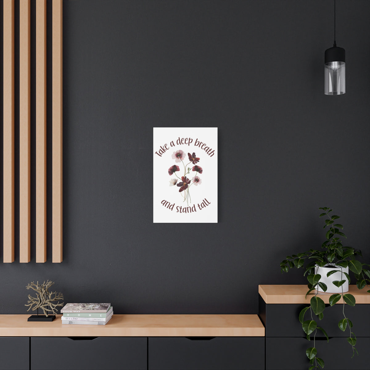 Inspirational Floral Canvas
