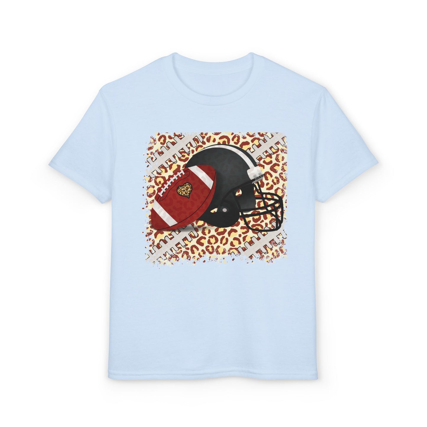 Youth Football Leopard Graphic Tee