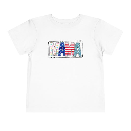 Toddler MAMA Patchwork Stars & Stripes T-Shirt