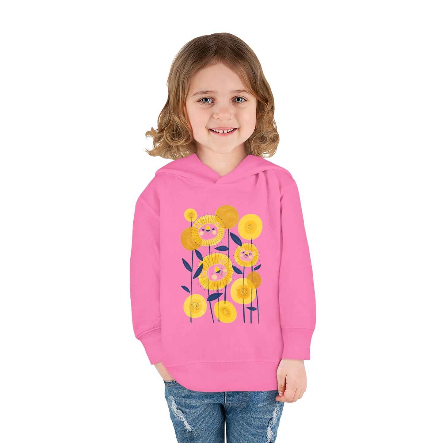 Smiling Flower Garden Toddler Hoodie
