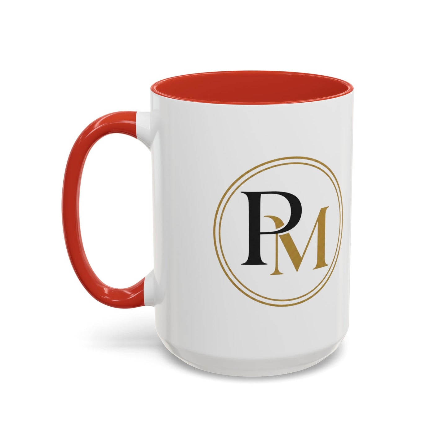 Black Gold PM Initial Accent Mug