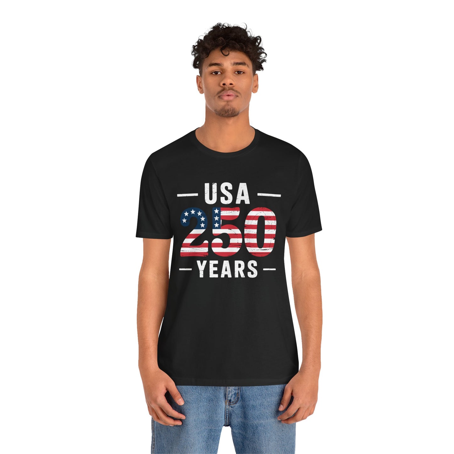 USA 250 Years Patriotic Flag T-Shirt