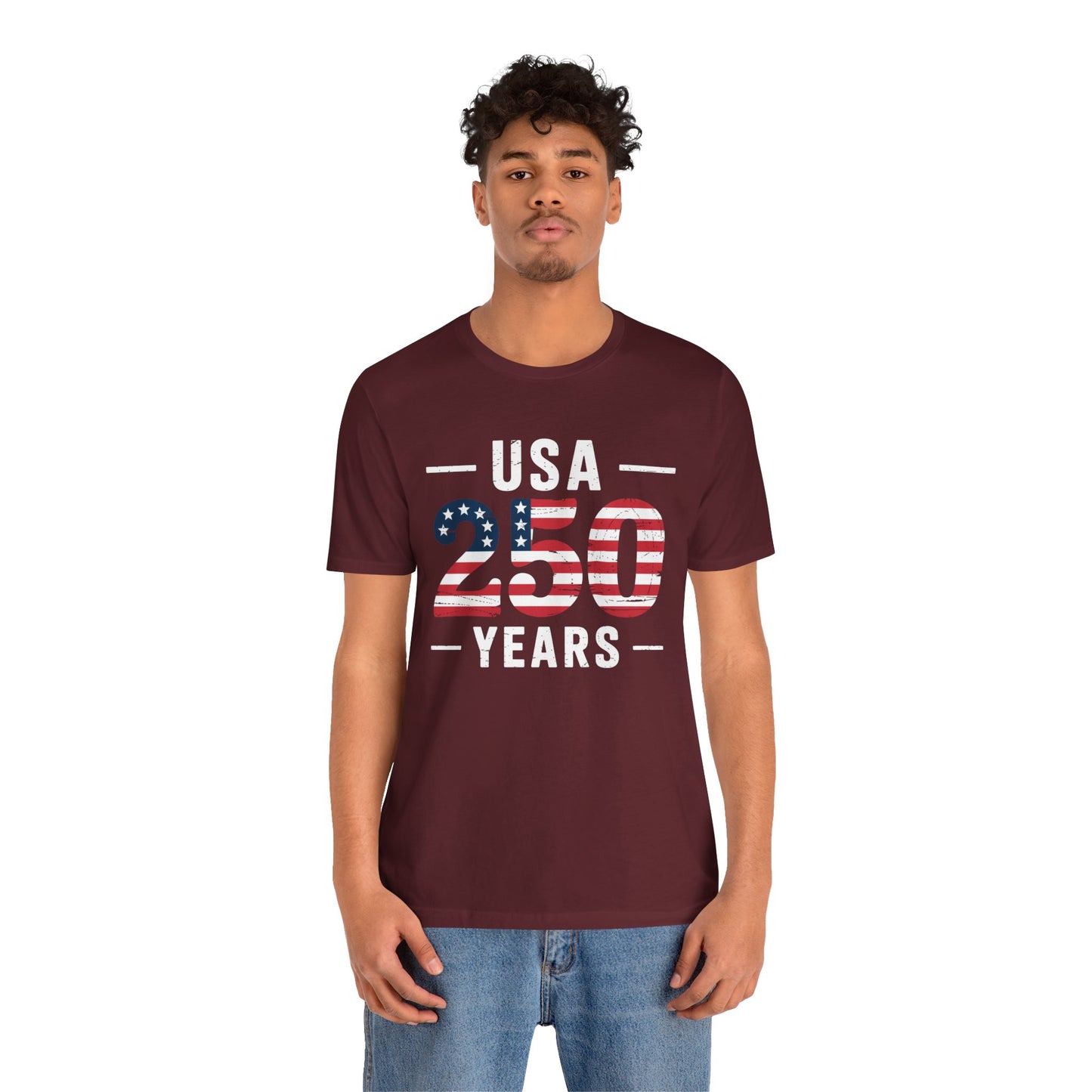 USA 250 Years Patriotic Flag T-Shirt