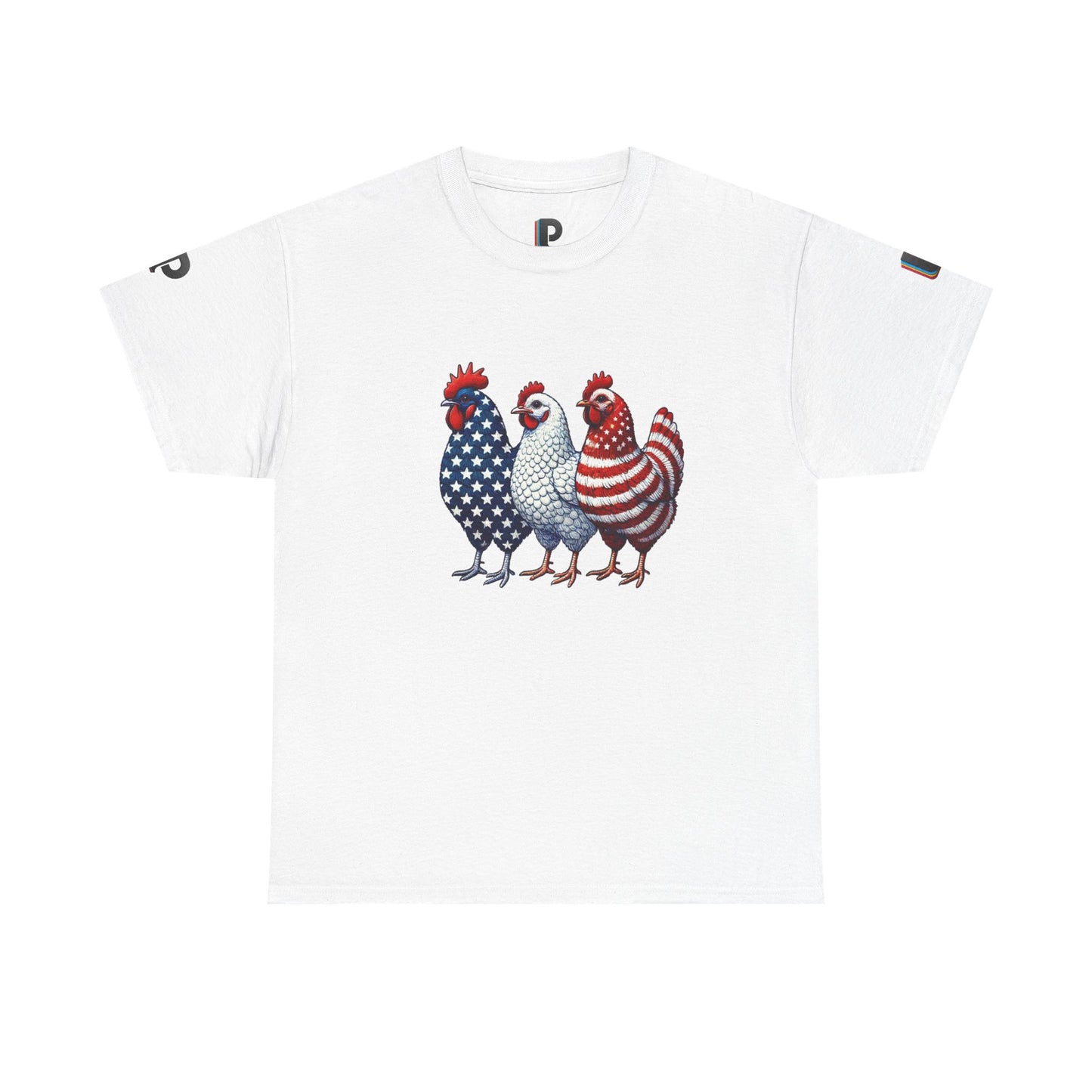 American Flag Chicken Trio Men’s Tee