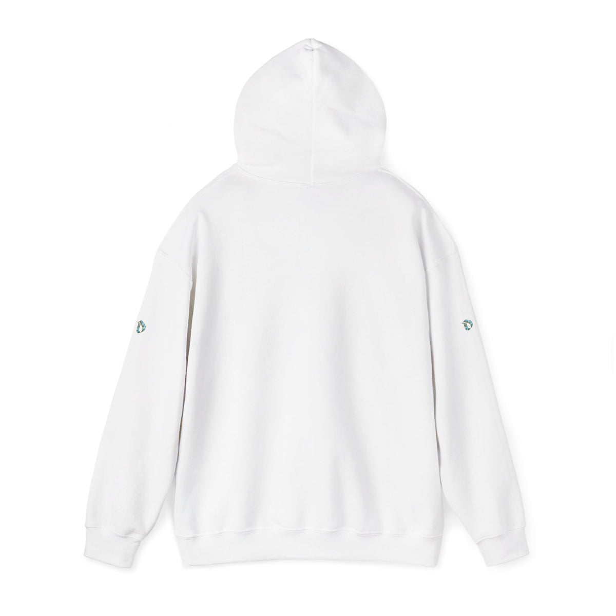 Aquamarine Crest Interlink Men’s Pullover Hoodie