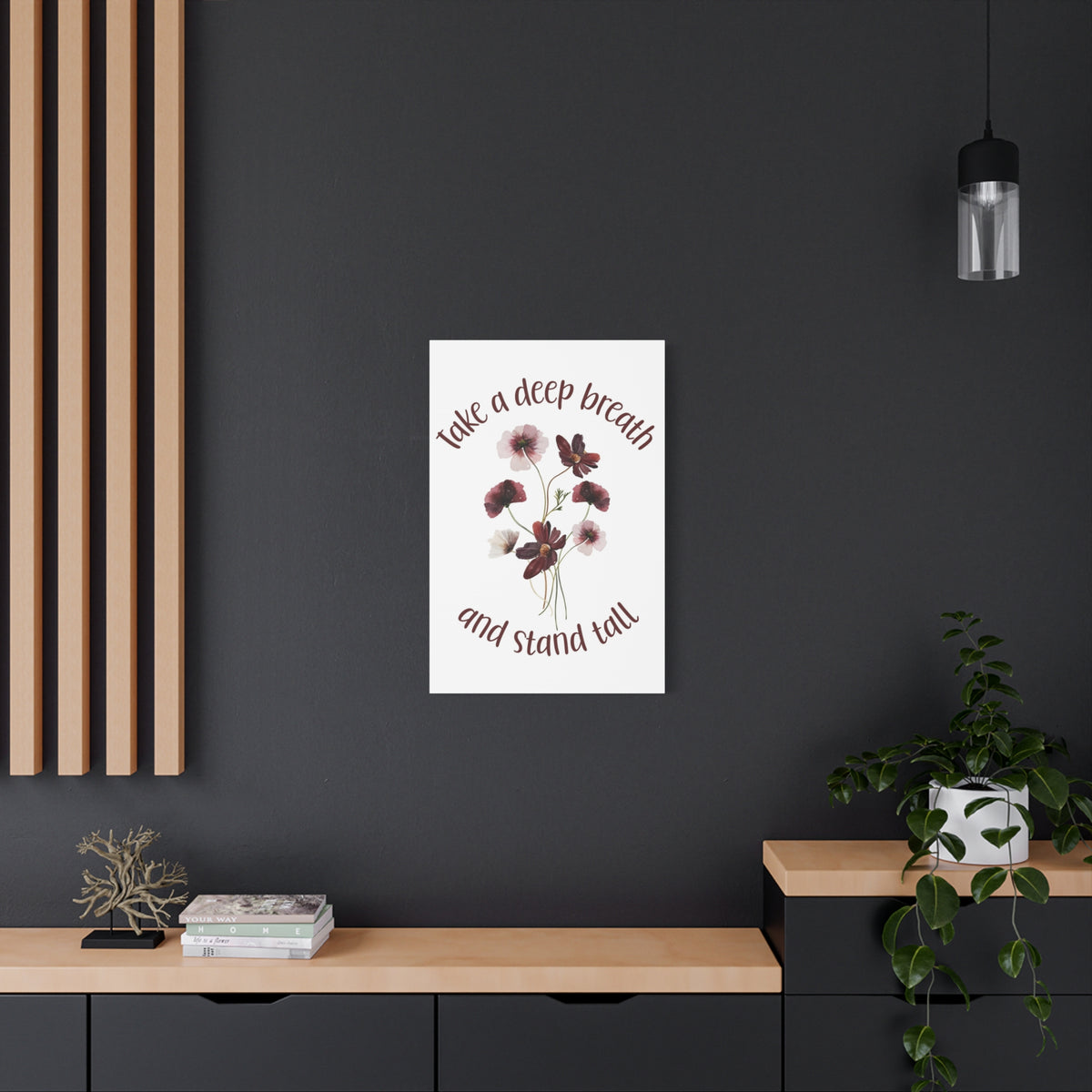 Inspirational Floral Canvas