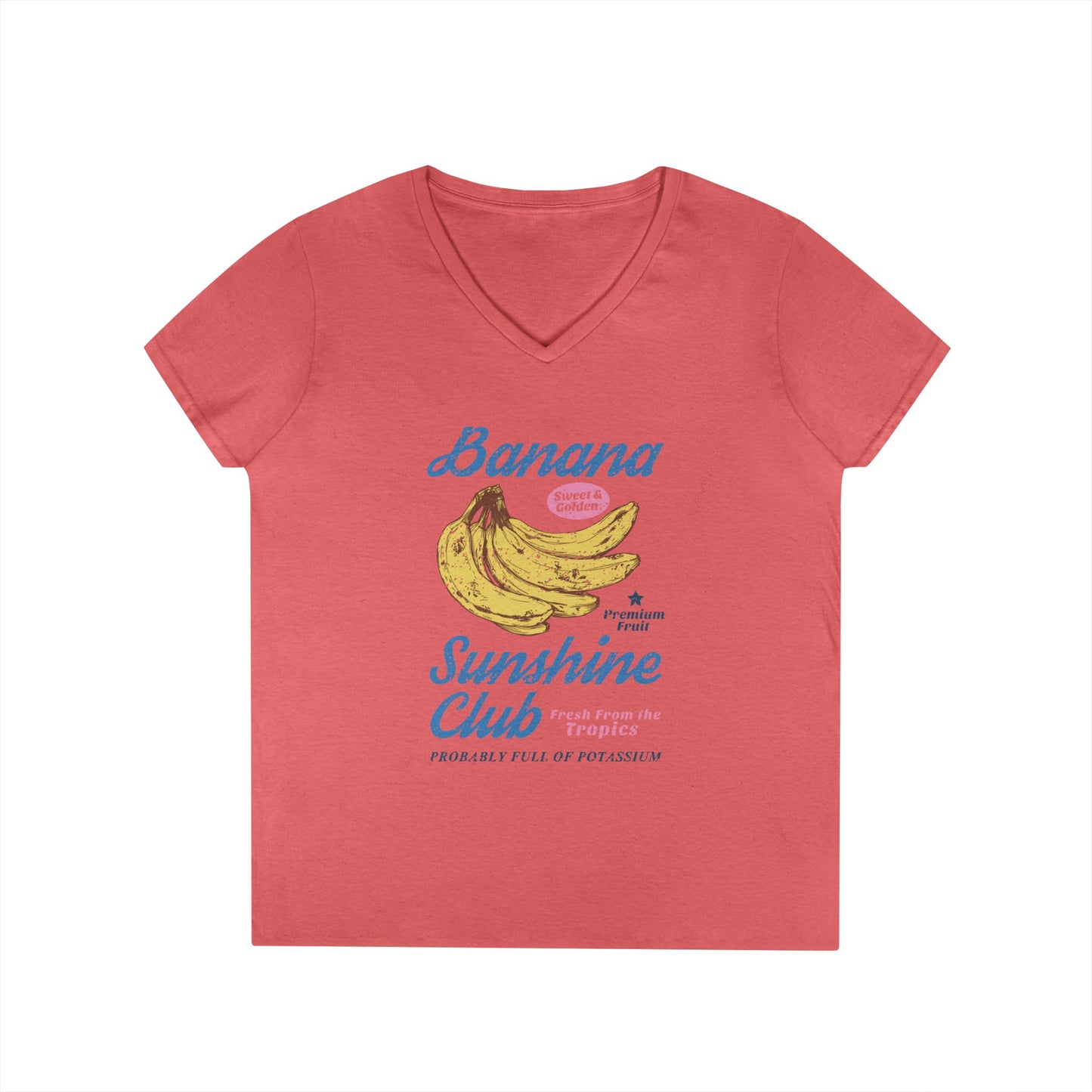 Banana Sunshine Club Women's V-Neck Tee