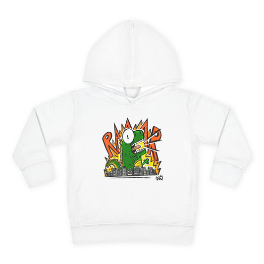 Comic Roaring Dinosaur Toddler Hoodie