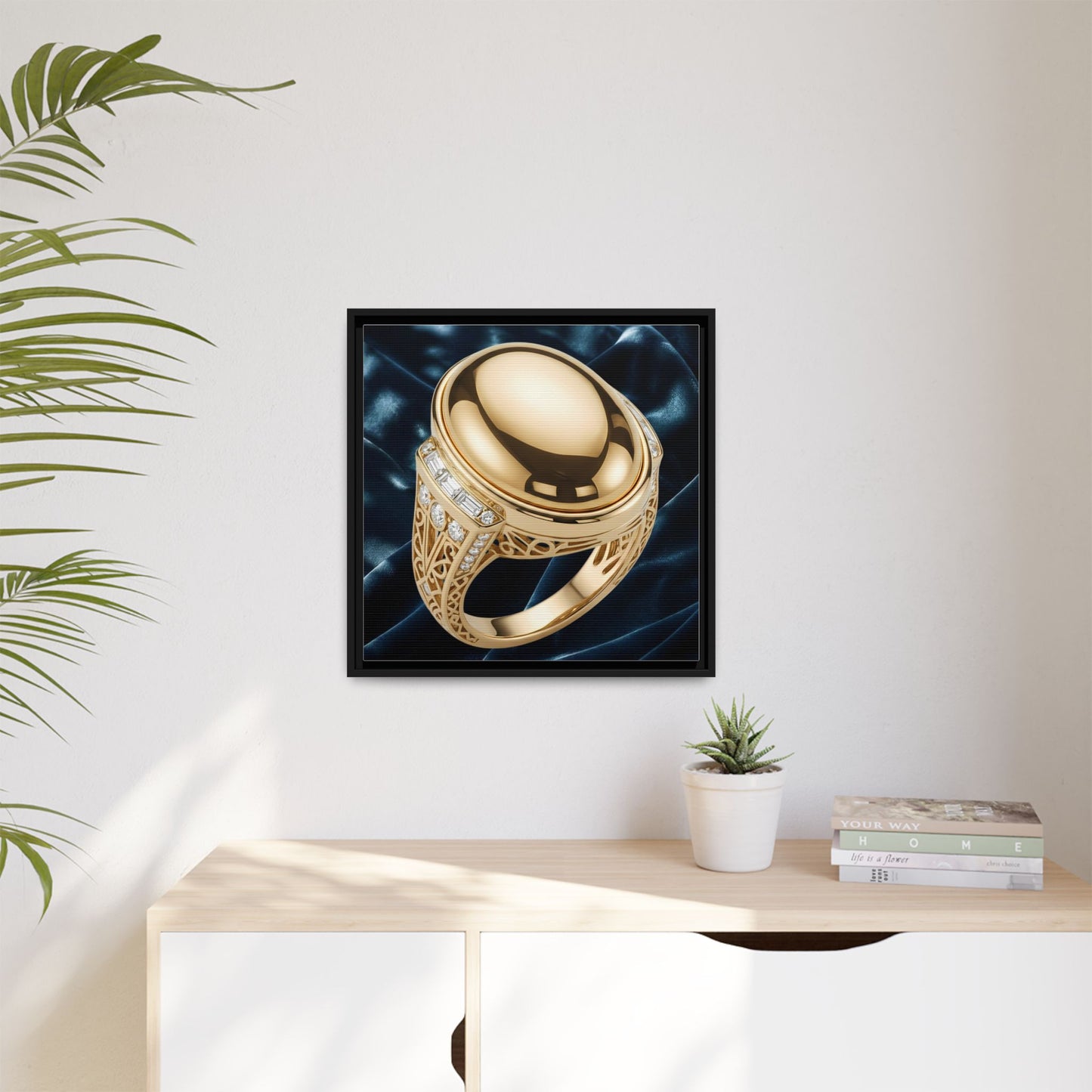 Vintage Gold Signet Ring Canvas