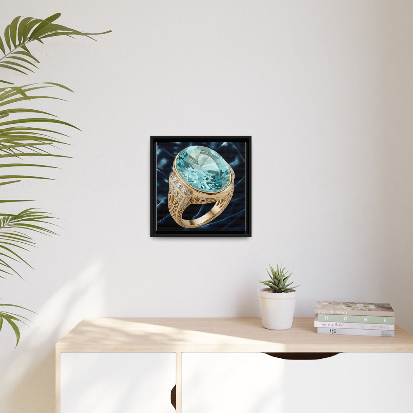 Aquamarine Grandeur Canvas