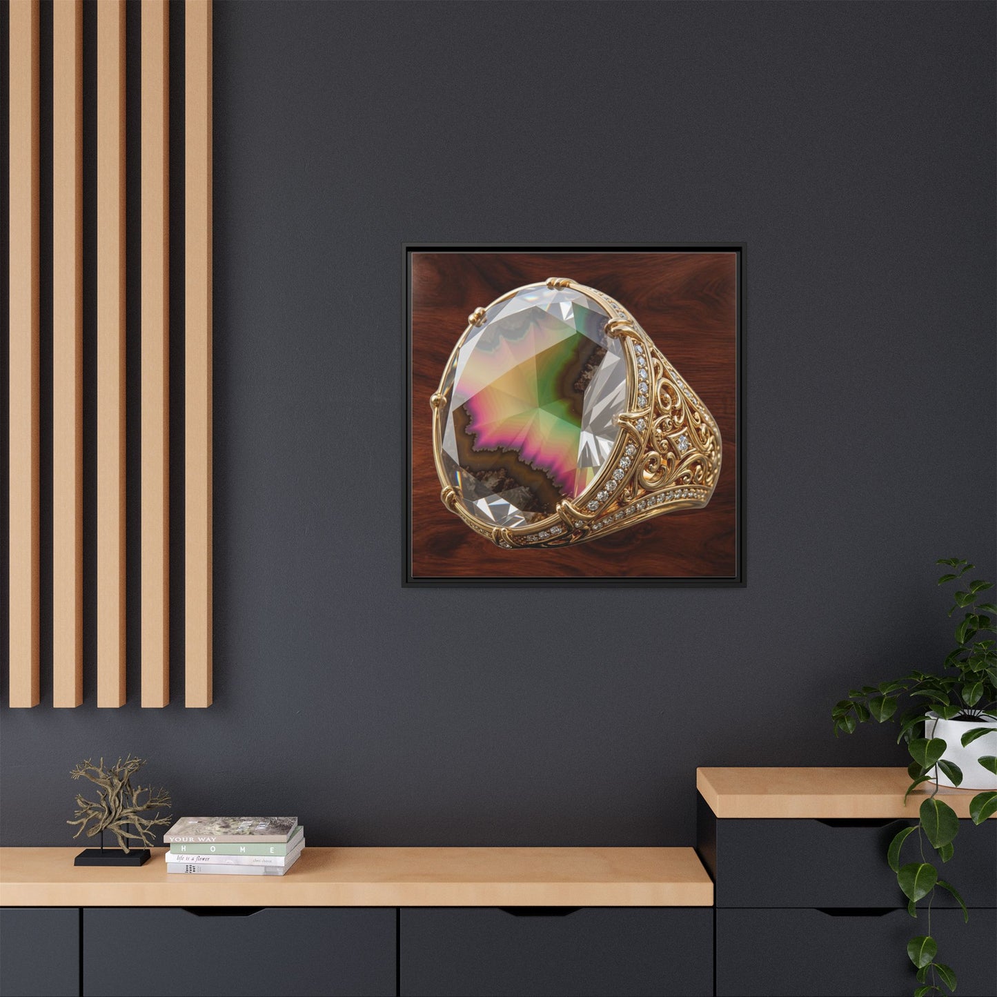 Zultanite Facet Portrait Canvas