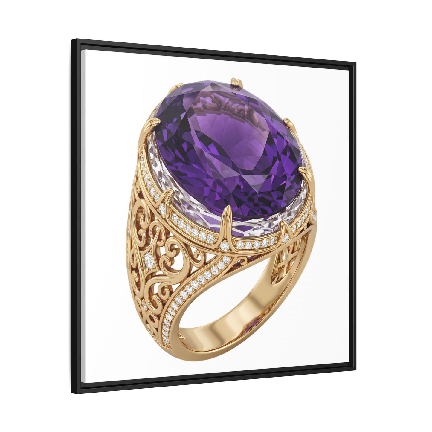 Amethyst Emblem Canvas Print