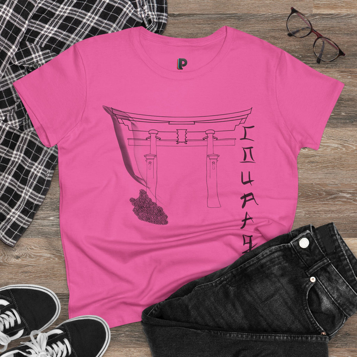 Minimal Torii Gate Ink Sketch Women’s Tee