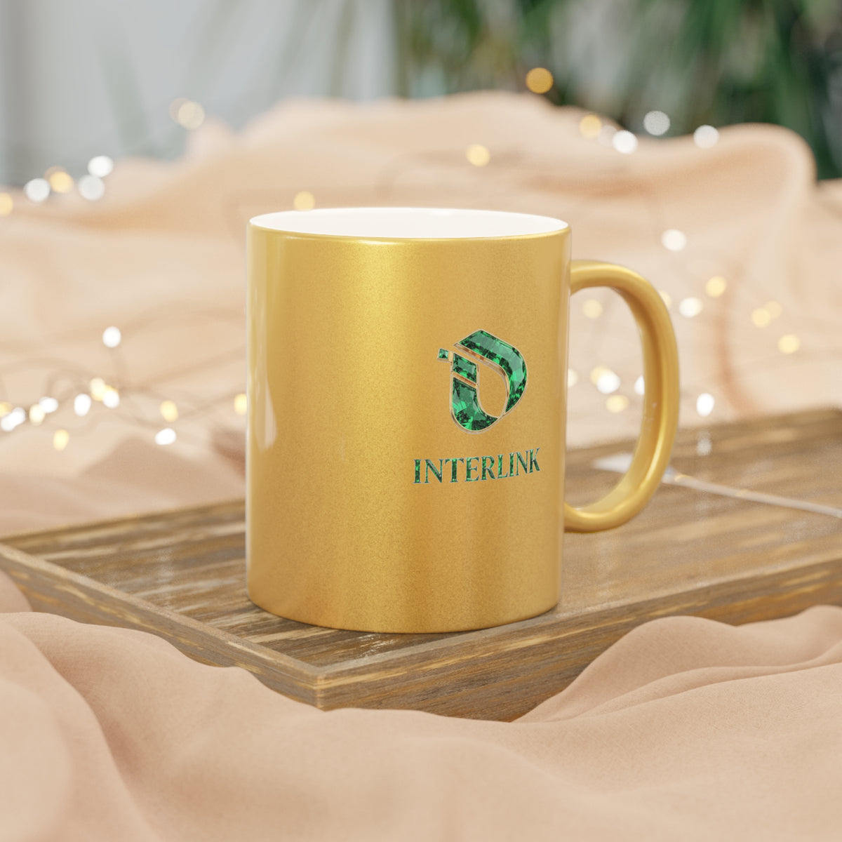 Emerald Interlink Metallic-Finish 11oz Ceramic Mug