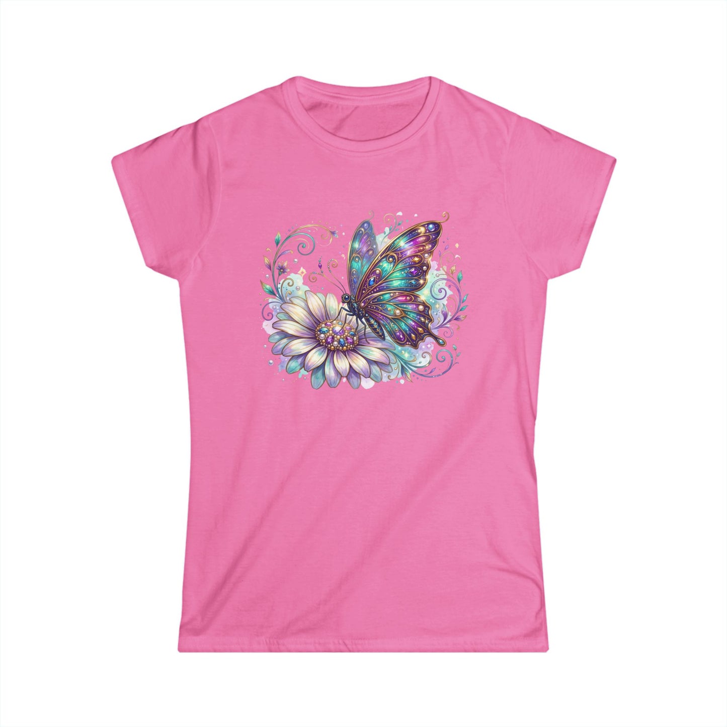 Floral Butterfly Graphic T-Shirt