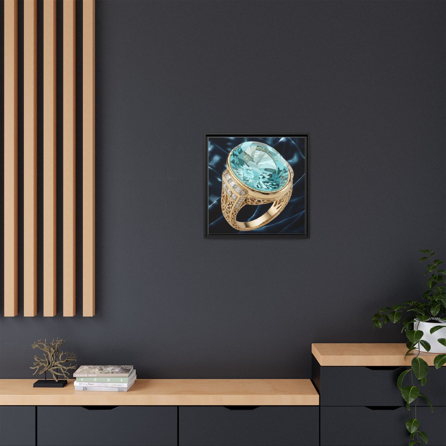 Aquamarine Grandeur Canvas