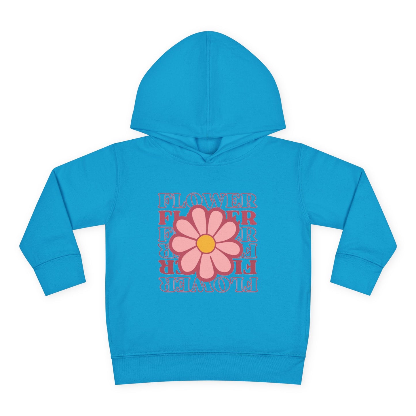 Retro Flower Typography Toddler Hoodie